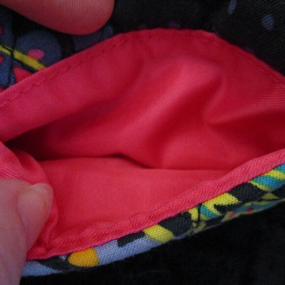 NWOT Vera Bradley Bold Paisley Quilted Zippered Coin Purse with Front Pocket - Picture 4 of 5